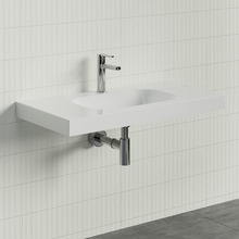 Stadium Accessible 900mm Gloss White Composite Wall Hung Basin